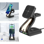 H20 Magnetic Wireless Charger Multifunction Phone Stand Wireless Charging Cellphone Charging Stand