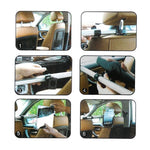 H55-1 Universal 360 Degree Rotating Car Headrest Mount Extendable 2-End Hooks Car Mount Holder for 7-11" Tablets