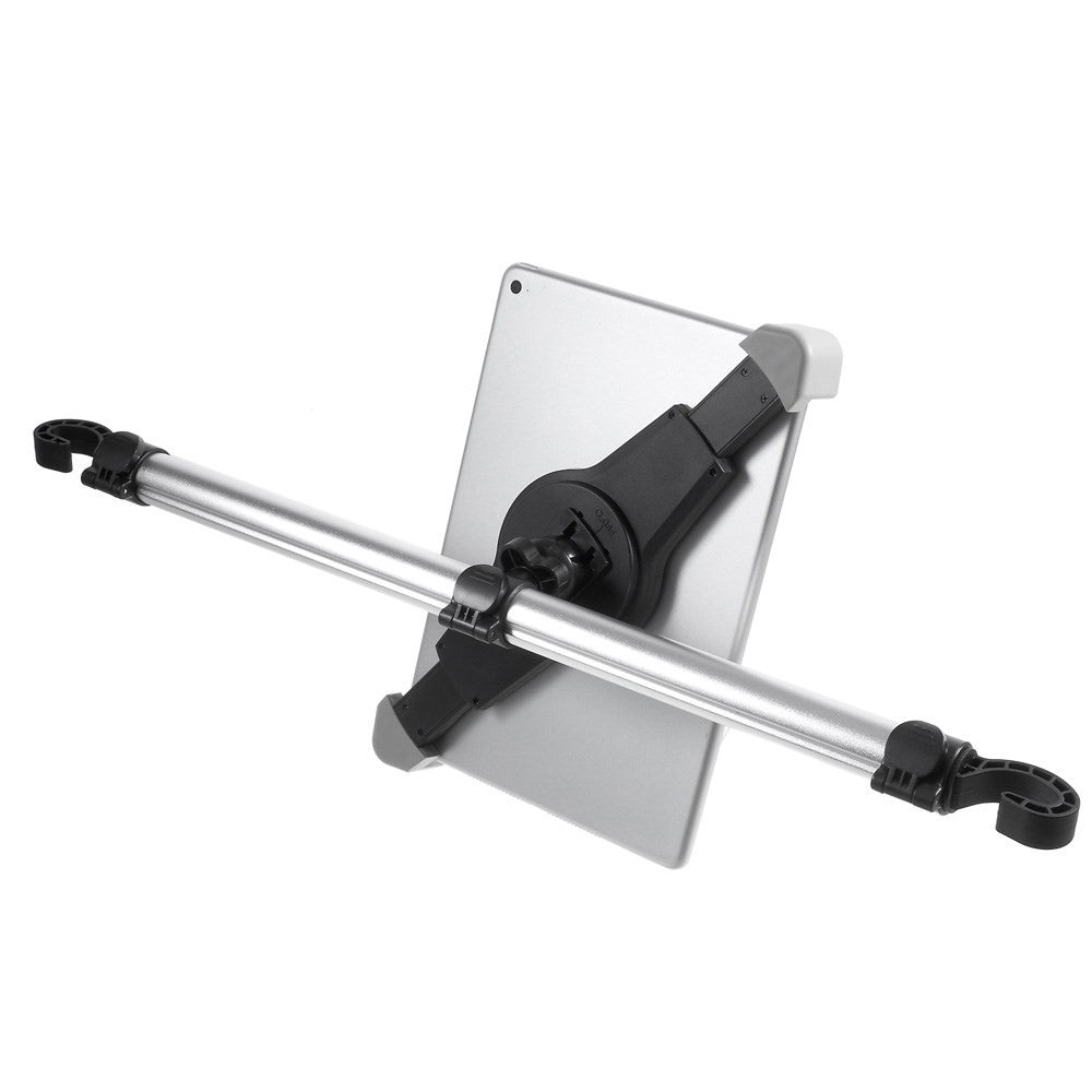 H55-1 Universal 360 Degree Rotating Car Headrest Mount Extendable 2-End Hooks Car Mount Holder for 7-11" Tablets