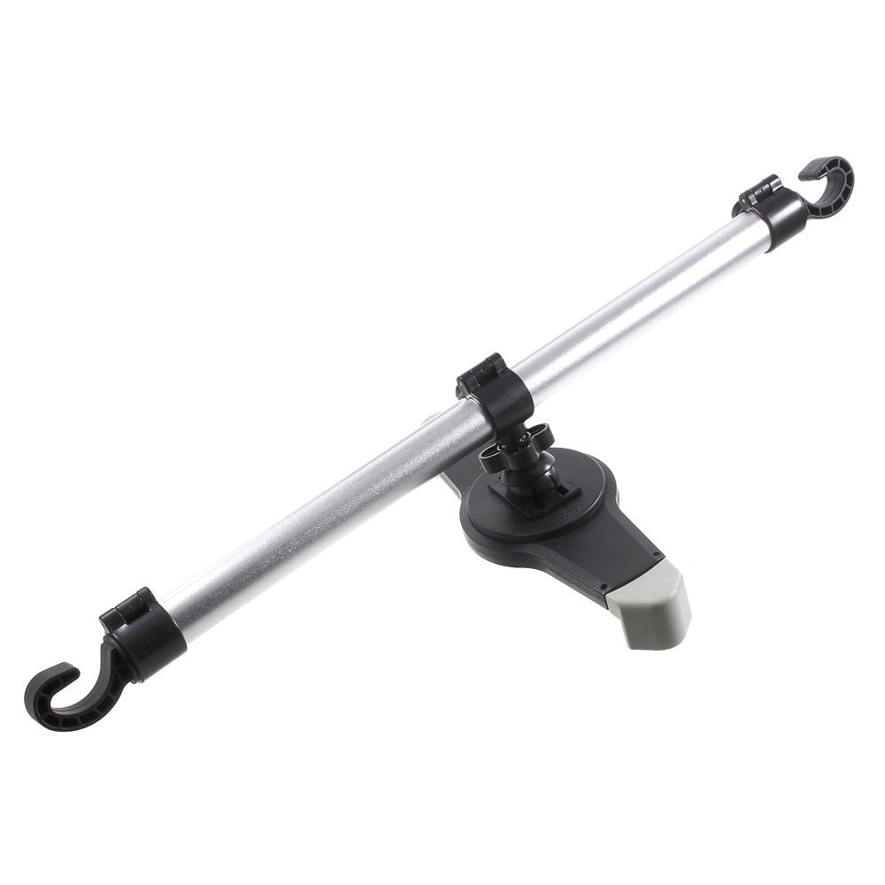 H55-1 Universal 360 Degree Rotating Car Headrest Mount Extendable 2-End Hooks Car Mount Holder for 7-11" Tablets