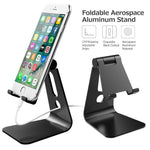 For 3.5-8 inch Phone Tablet Portable 270° Rotating Foldable Aluminum Stand Phone Holder Bracket