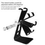 For 3.5-8 inch Phone Tablet Portable 270° Rotating Foldable Aluminum Stand Phone Holder Bracket