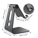 For 3.5-8 inch Phone Tablet Portable 270° Rotating Foldable Aluminum Stand Phone Holder Bracket