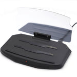5W Qi Wireless Charger + Heads up Car Navigation Image Reflector HUD 2-in-1 Design for iPhone Samsung Huawei