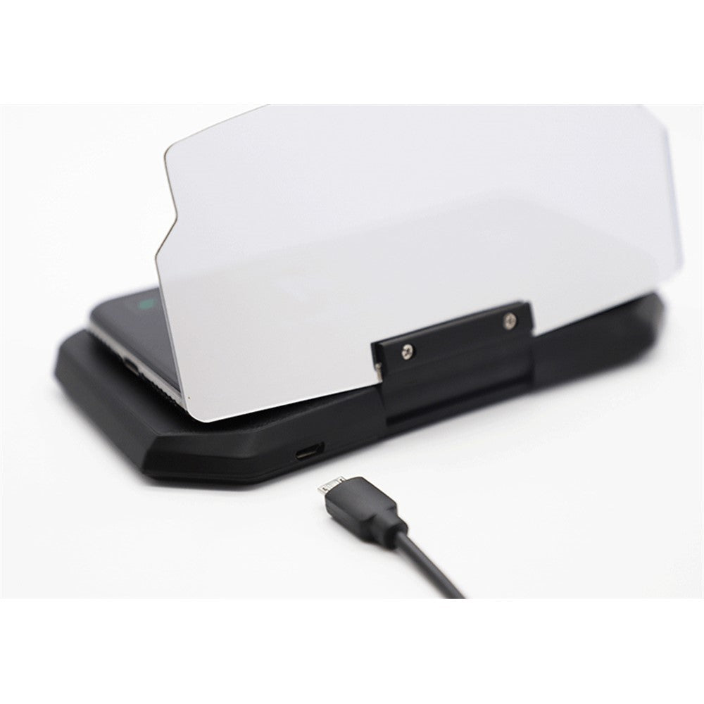 5W Qi Wireless Charger + Heads up Car Navigation Image Reflector HUD 2-in-1 Design for iPhone Samsung Huawei