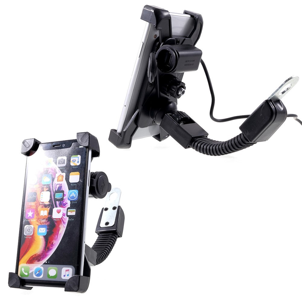 Universal Motorcycle Motorbike Mount Holder Handlebar Bracket Stand for 4-6 inch Smartphone