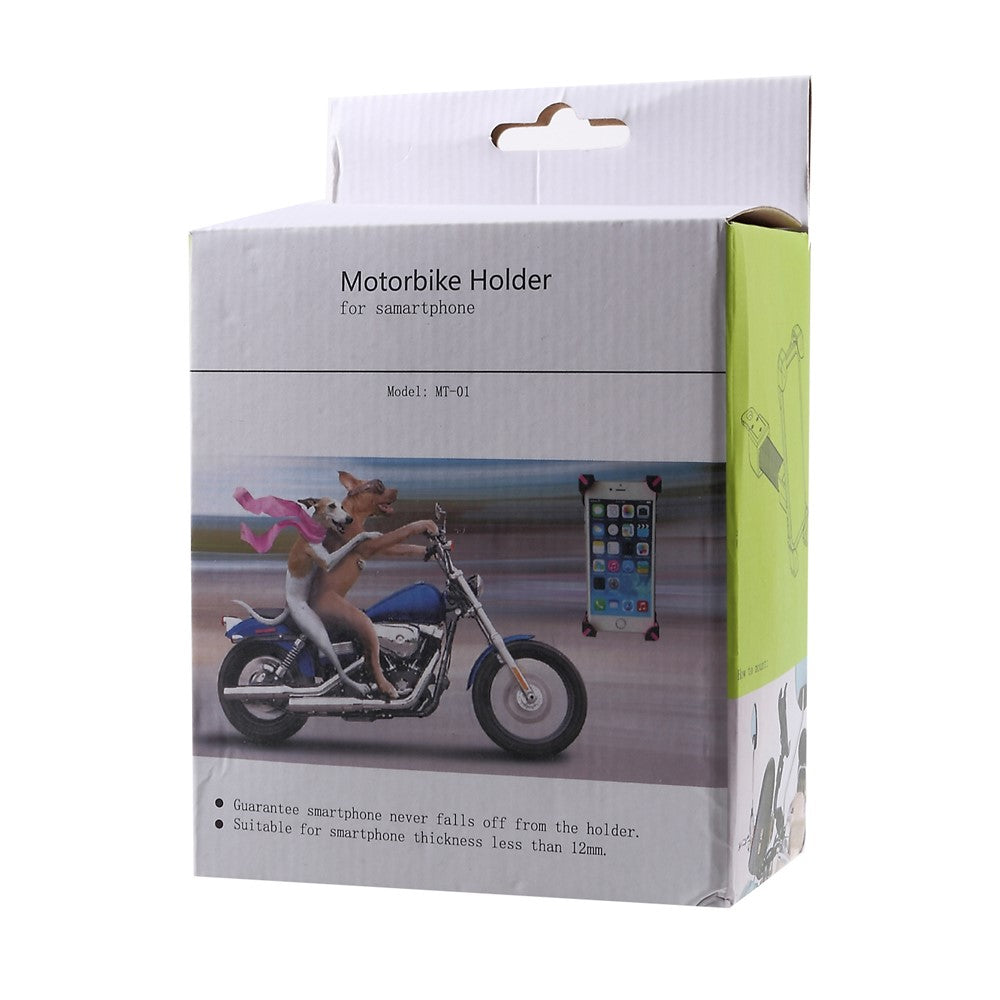 Universal Motorcycle Motorbike Mount Holder Handlebar Bracket Stand for 4-6 inch Smartphone