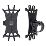 Universal Free Rotating Stretchable Silicone Phone Mount Bicycle Handlebar Cellphone Holder for 4-6 inch Cellphone GPS
