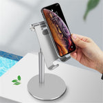 Aluminum Alloy Universal Phone Tablet Desktop Stand Holder 360 Degree Rotation Cellphone Bracket