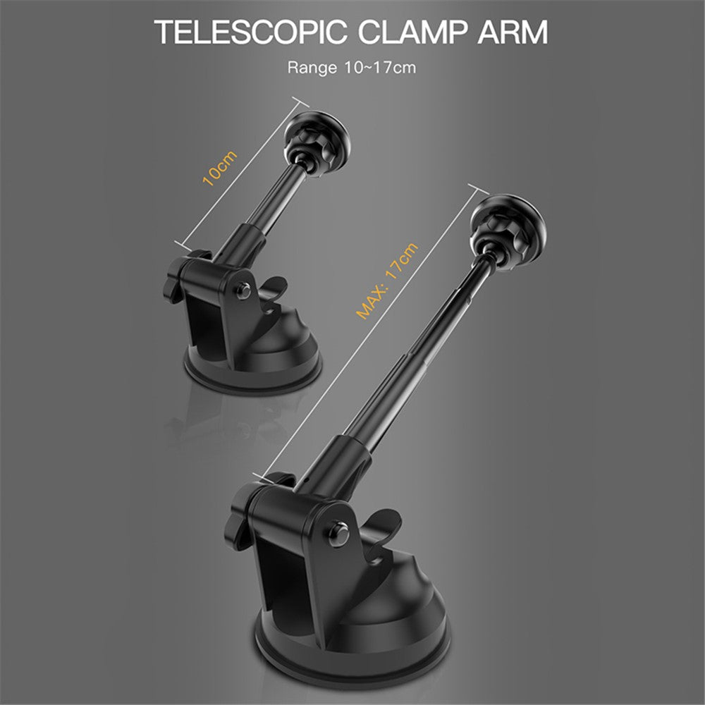 YESIDO C41 Universal Dashboard Suction Cup Magnetic Car Phone Holder Mount for 4-7 inches