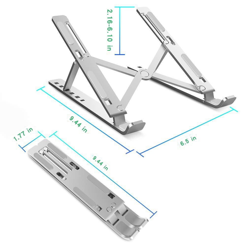 Z21 Aluminiumslegering Justerbar Laptop Stand Holder Foldbar Notebook Desktop Beslag