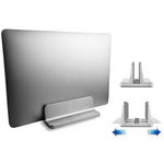 Lodret laptopstativ Dock Station skrivebord aluminiumslegering stativ med justerbar bredde