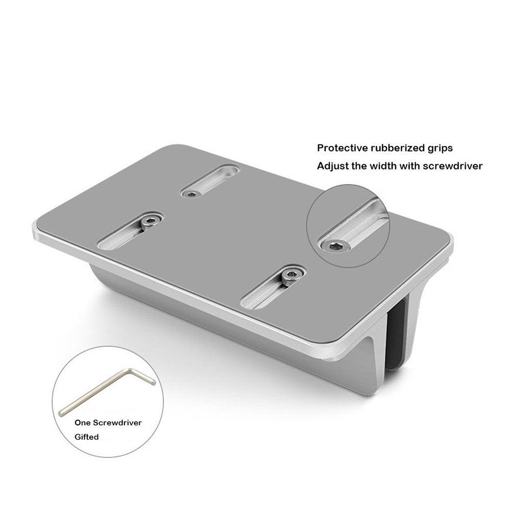 Lodret laptopstativ Dock Station skrivebord aluminiumslegering stativ med justerbar bredde
