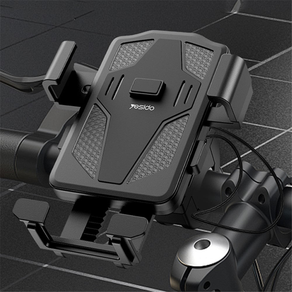 YESIDO C94 360° Rotation Anti Shake Bicycle Motorcycle Cell Phone Mount Holder for iPhone Samsung Huawei