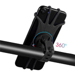 WEST BIKING Silicone Bicycle Phone Holder Motorcycle Mobile Phone Stand Mount for iPhone Samsung