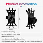 WEST BIKING Silicone Bicycle Phone Holder Motorcycle Mobile Phone Stand Mount for iPhone Samsung