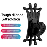 WEST BIKING Silicone Bicycle Phone Holder Motorcycle Mobile Phone Stand Mount for iPhone Samsung