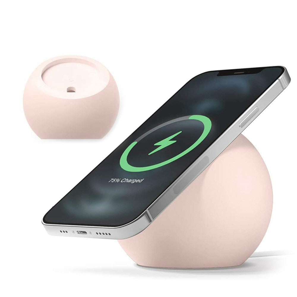 Round Wireless Charger Mount Mobile Phone Fast Charging Stand Holder Base