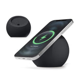 Round Wireless Charger Mount Mobile Phone Fast Charging Stand Holder Base