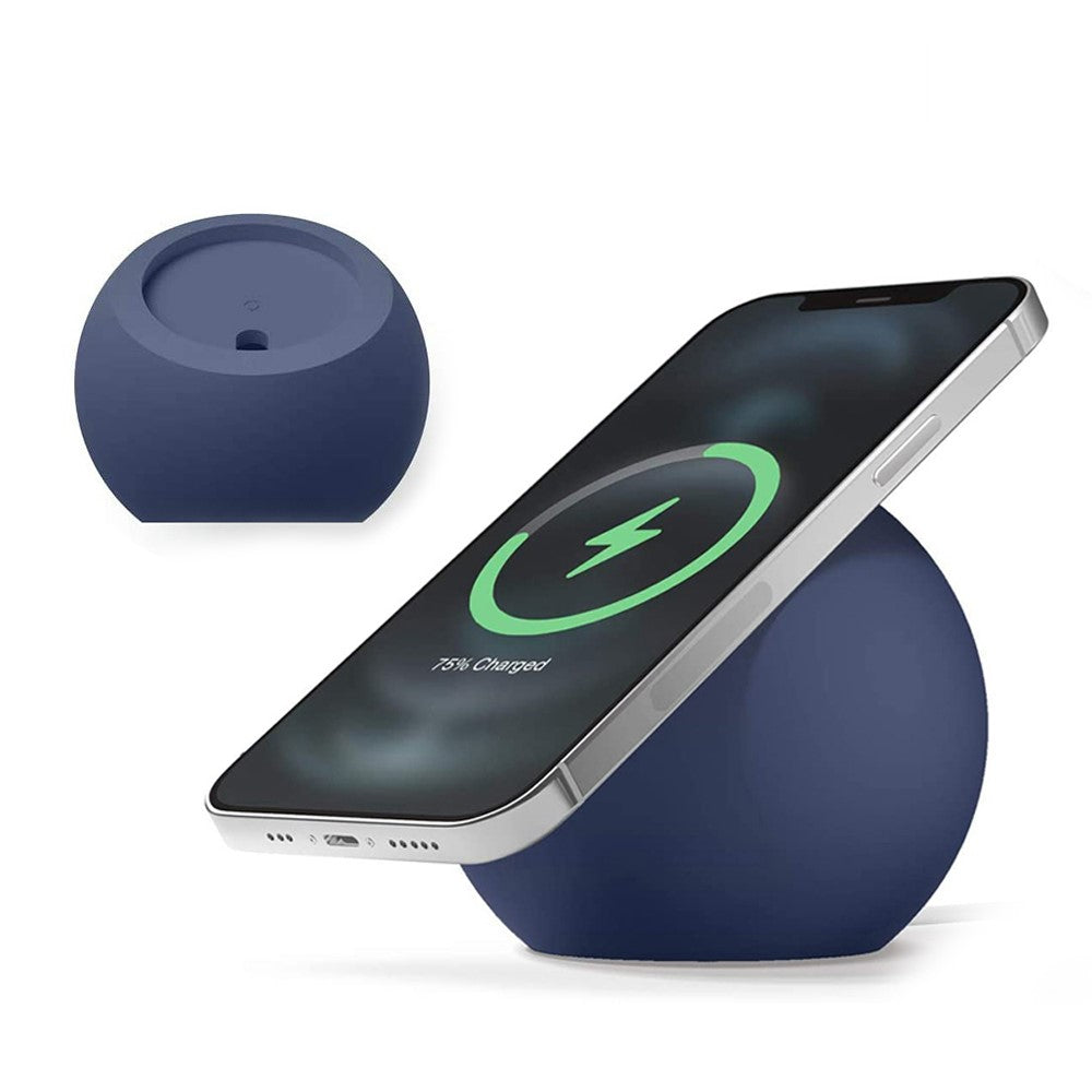 Round Wireless Charger Mount Mobile Phone Fast Charging Stand Holder Base