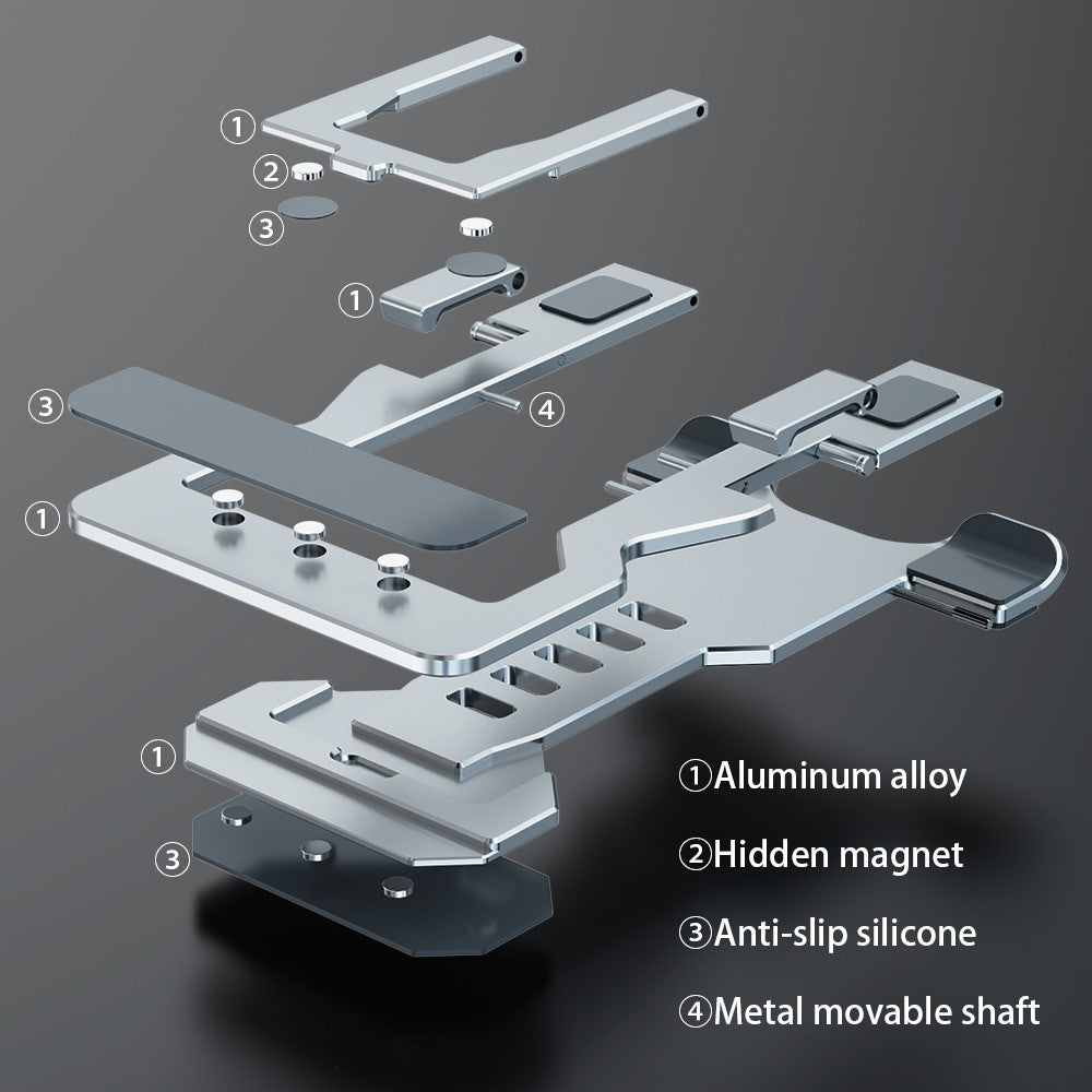 R-JUST HZ06 Multi-angle Adjustable Phone Holder Mount Universal Foldable Tablet Desk Desktop Stand Bracket for iPhone