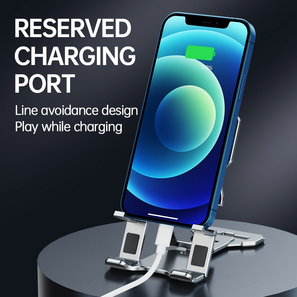 R-JUST HZ06 Multi-angle Adjustable Phone Holder Mount Universal Foldable Tablet Desk Desktop Stand Bracket for iPhone