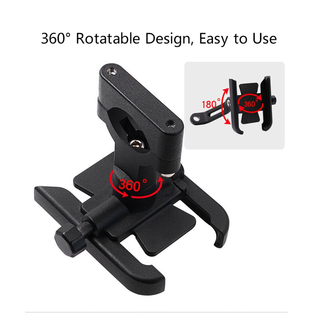 WUPP Universal Motorcycle Bike Aluminum Handle Bar Adjustable Mobile Phone Bracket GPS Stand Holder Mount