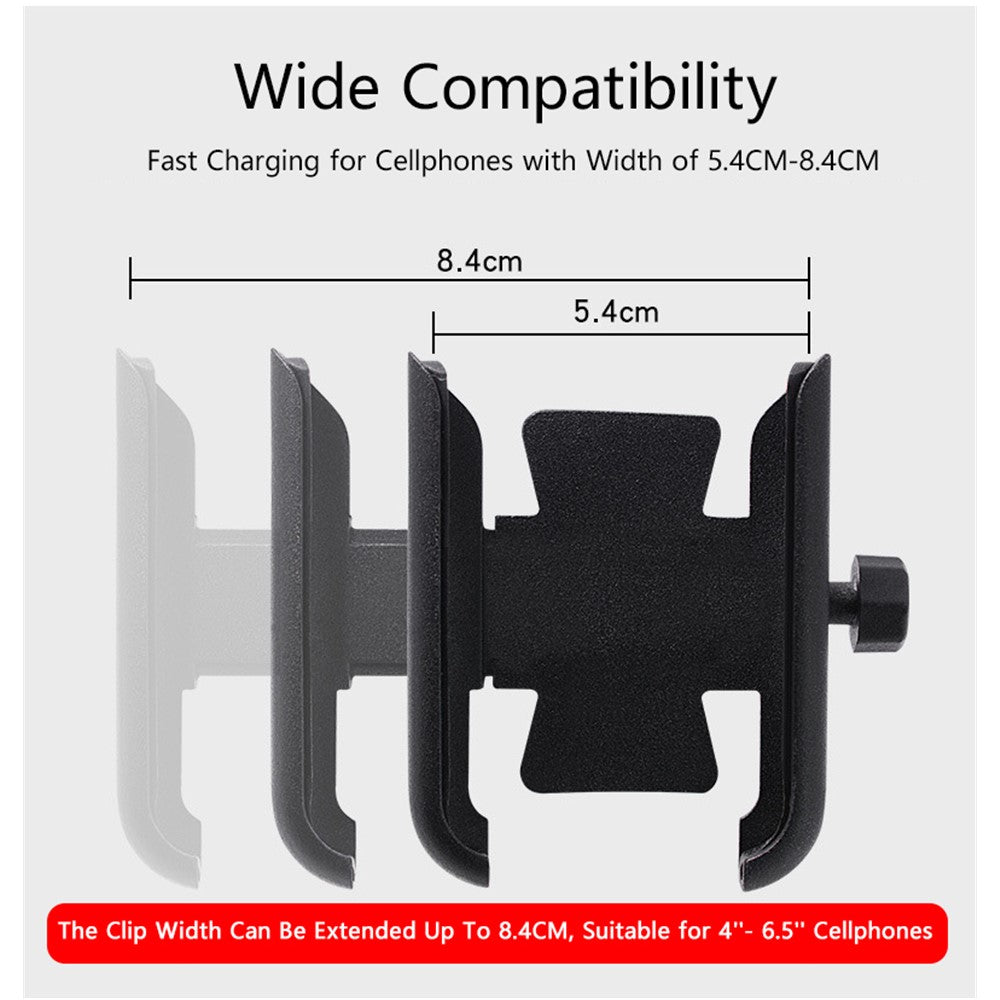 WUPP Universal Motorcycle Bike Aluminum Handle Bar Adjustable Mobile Phone Bracket GPS Stand Holder Mount