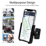 WUPP Universal Motorcycle Bike Aluminum Handle Bar Adjustable Mobile Phone Bracket GPS Stand Holder Mount