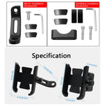 WUPP Universal Motorcycle Bike Aluminum Handle Bar Adjustable Mobile Phone Bracket GPS Stand Holder Mount