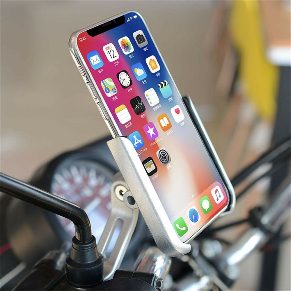 WUPP Universal Motorcycle Bike Aluminum Handle Bar Adjustable Mobile Phone Bracket GPS Stand Holder Mount