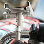 WUPP Universal Motorcycle Bike Aluminum Handle Bar Adjustable Mobile Phone Bracket GPS Stand Holder Mount