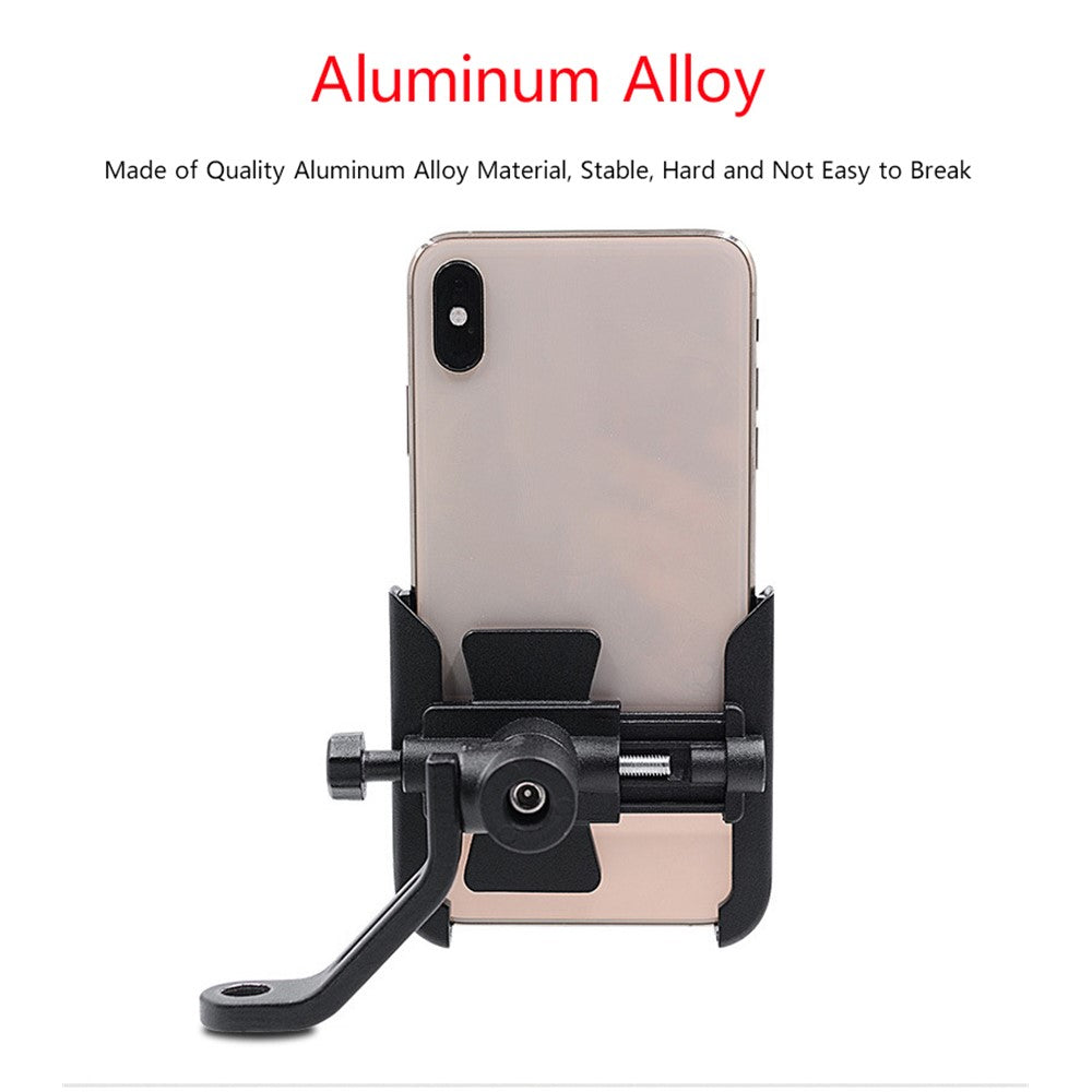 WUPP Universal Motorcycle Bike Aluminum Handle Bar Adjustable Mobile Phone Bracket GPS Stand Holder Mount