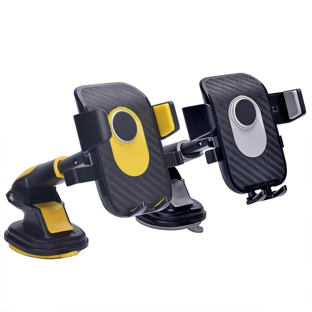 Car Dashboard Windshield Telescopic Long Arm Mobile Phone Holder Rotatable Suction Cup Bracket