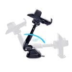 Car Dashboard Windshield Telescopic Long Arm Mobile Phone Holder Rotatable Suction Cup Bracket