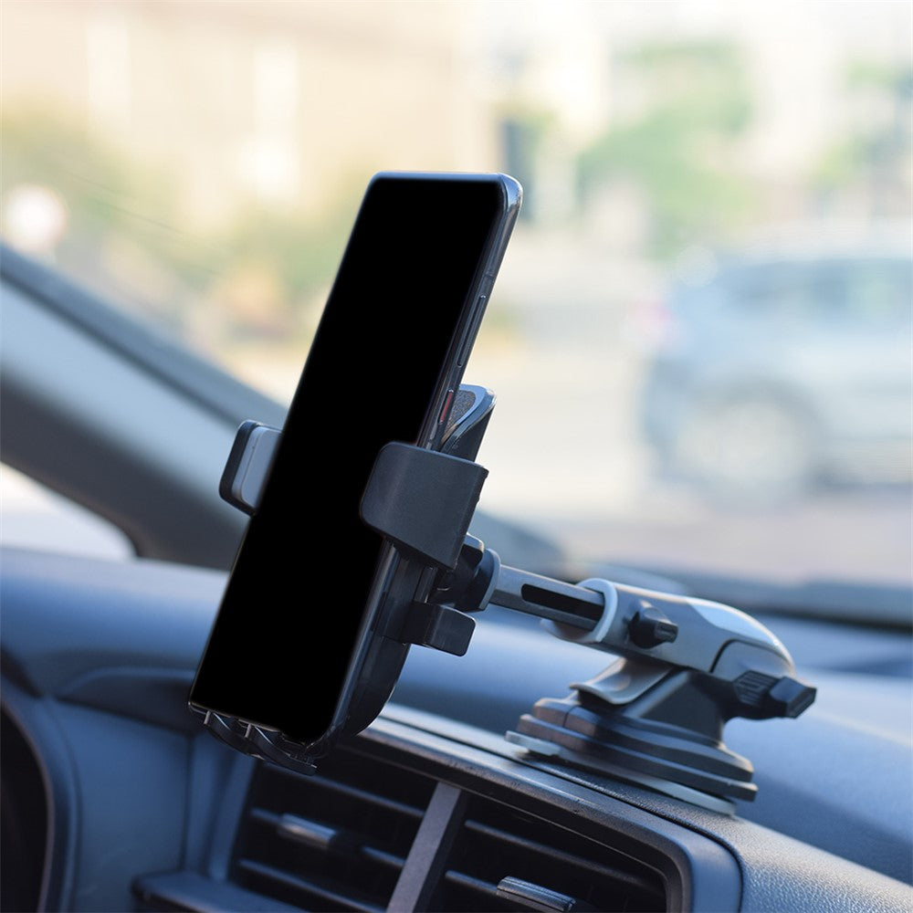 Car Dashboard Windshield Telescopic Long Arm Mobile Phone Holder Rotatable Suction Cup Bracket