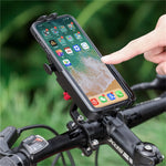 WEST BIKING MTB-cykelholder til mobil, mobilstativ til cykelstyr, beslag til mobiler på 4,5-68 tommer