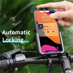 WEST BIKING MTB-cykelholder til mobil, mobilstativ til cykelstyr, beslag til mobiler på 4,5-68 tommer