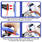 HL-143A Bicycle Anti-shake Mobile Phone Holder Motorcycle Bike Mount Stand Bracket for 4.7-7.2 inch Smartphone