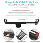 360 Degree Long Arm 3.5-10.6 inch Mobile Phone Tablet Holder Stand Bed Desktop Lazy Bracket