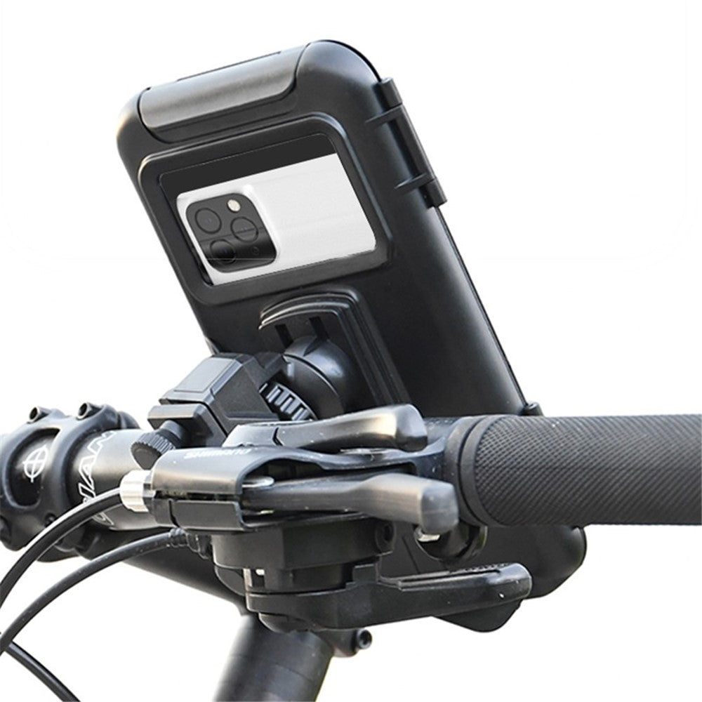Electric Bicycle Motorcycle Bike Handlebar Mount Waterproof Phone Case Holder Stand