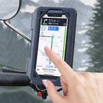 Electric Bicycle Motorcycle Bike Handlebar Mount Waterproof Phone Case Holder Stand