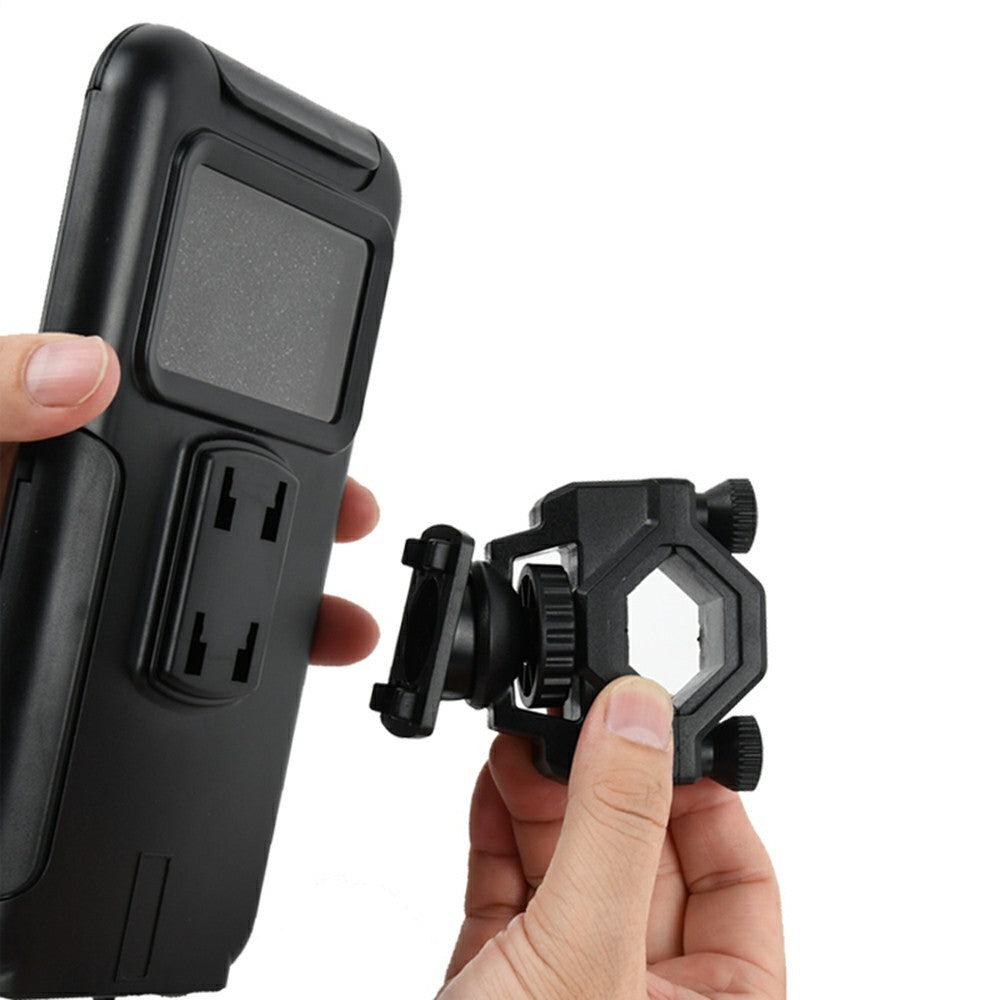 Electric Bicycle Motorcycle Bike Handlebar Mount Waterproof Phone Case Holder Stand