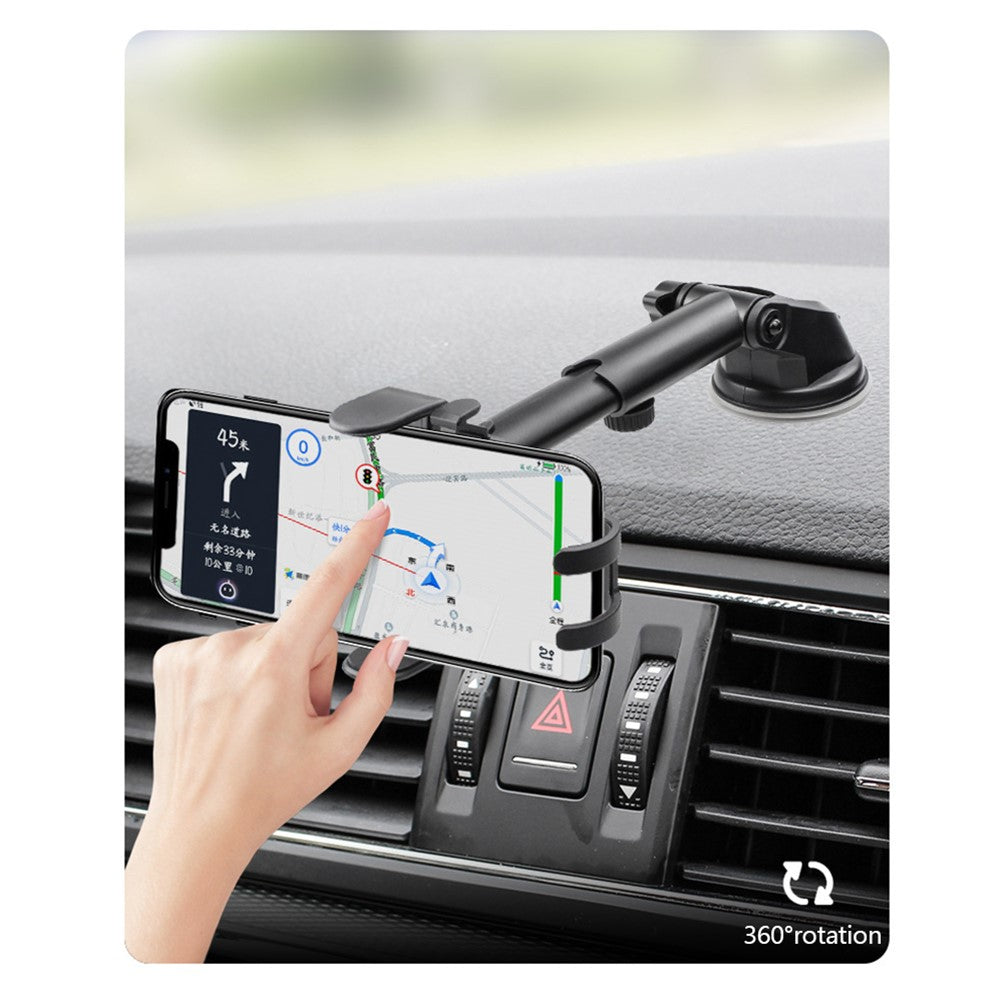 Car Windshield Dashboard Suction Cup Mount Telescopic Gravity Auto Clamp Phone Holder Stand