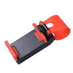 Car Phone Holder Steering Wheel Hanging Mount Mobile Phone GPS Clip Bracket