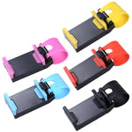 Car Phone Holder Steering Wheel Hanging Mount Mobile Phone GPS Clip Bracket