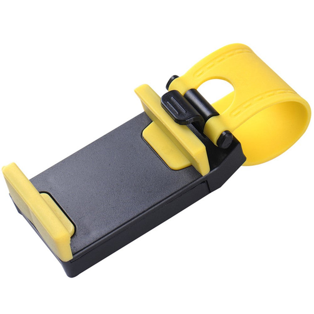 Car Phone Holder Steering Wheel Hanging Mount Mobile Phone GPS Clip Bracket
