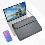 PU Leather Waterproof Laptop Sleeve Bag Horizontal Carrying Pouch for MacBook Air 13.3 inch