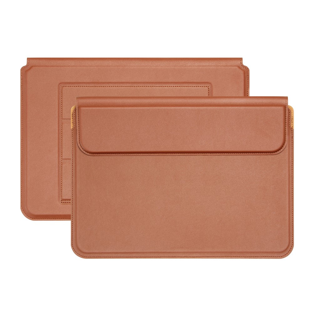 PU Leather Waterproof Laptop Sleeve Bag Horizontal Carrying Pouch for MacBook Air 13.3 inch