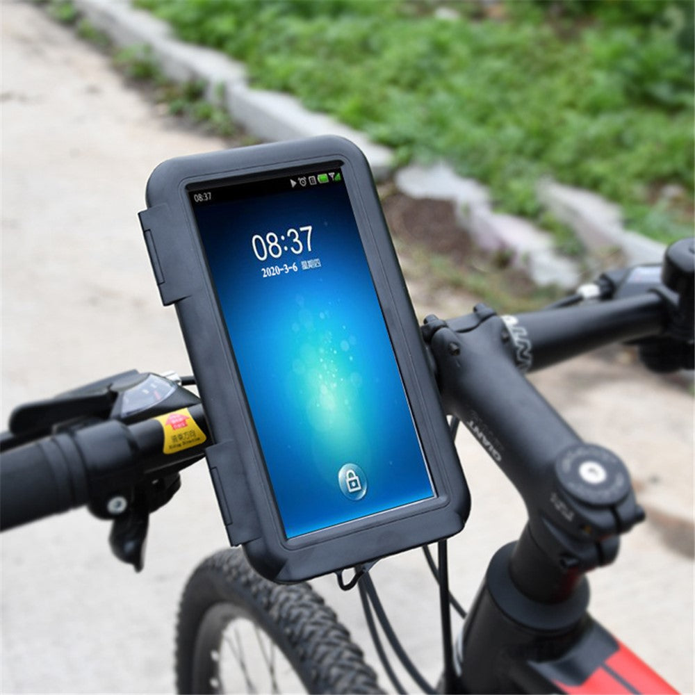 Electric Bicycle Bike Handlebar Mount Waterproof Phone Case Holder Stand
